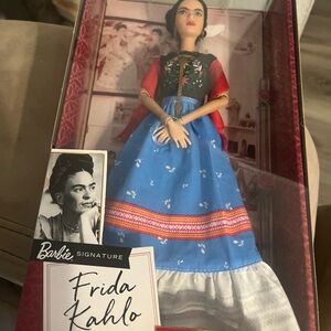 Barbie Signature Frida Kahlo Doll in Red and Blue